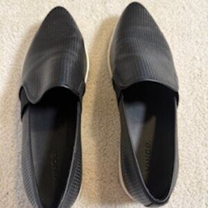 Vince black slip-on shoes. Size 8.5. Like new condition.